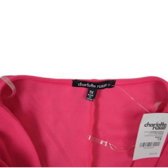 Charlotte Russe Plus Size Zip Front Bodycon Dress - Picture 3 of 5